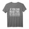 Wenn Sie lesen können diese My Freundin sagt Funny T-Shirt – Lustiges Geschenk für Freundin oder Partner, Locker sitzendes T-Shirt für besondere Anlässe