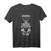 Baphomet Reading is Fun Bücher Lesen T-Shirt – Witziges Geschenk für Bücherwürmer, Bibliothekare & Literaturfans, perfekt zum Library Lovers Day