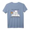 Kätzchen und Lesen Kaffee Niedlich T-Shirt - Perfektes Geschenk für Katzen- und Bücherliebhaber, Leseratten & Kaffeegenießer