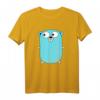 Go Golang Programmiersprache Logo Maskottchen Gopher T-Shirt – Perfektes Geschenk für Entwickler und Gopher-Fans