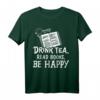 Buch Lesen Teetrinker Leser Entspannen T-Shirt - Komfortables Freizeitshirt mit Spruch für Leser und Teeliebhaber