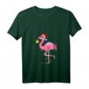 Damen Flamingo Weihnachtsbaum Lichter Lustiges Weihnachts-Ornament T-Shirt mit V-Ausschnitt – Perfekt für festliche Stimmung und Geschenke