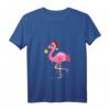 Damen Flamingo Weihnachtsbaum Lichter Lustiges Weihnachts-Ornament T-Shirt mit V-Ausschnitt – Perfekt für festliche Stimmung und Geschenke