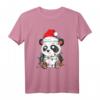 Panda Weihnachtsbaum Licht Weihnachtsmann Xmas Kids Boy Girl T-Shirt – Festliches Design für Familienfotos, Weihnachtsgeschenke & Feiertagsoutfits