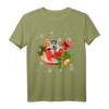 Husky And Coffee Weihnachts-Schnee-Lichter-Pyjama T-Shirt – Festliche Outfits & Geschenke für Husky-Liebhaber zu Weihnachten & Feiertagen