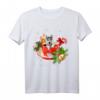 Husky And Coffee Weihnachts-Schnee-Lichter-Pyjama T-Shirt – Festliche Outfits & Geschenke für Husky-Liebhaber zu Weihnachten & Feiertagen