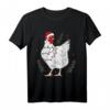 Lustiger Weihnachts-Pyjama mit Hühnerbaum-Lichtern – Bauernhof-Huhn T-Shirt für Familien, Kinder & Hühnermütter, perfekt für Weihnachten & Feiertage