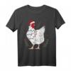 Lustiger Weihnachts-Pyjama mit Hühnerbaum-Lichtern – Bauernhof-Huhn T-Shirt für Familien, Kinder & Hühnermütter, perfekt für Weihnachten & Feiertage