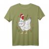 Lustiger Weihnachts-Pyjama mit Hühnerbaum-Lichtern – Bauernhof-Huhn T-Shirt für Familien, Kinder & Hühnermütter, perfekt für Weihnachten & Feiertage