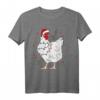 Lustiger Weihnachts-Pyjama mit Hühnerbaum-Lichtern – Bauernhof-Huhn T-Shirt für Familien, Kinder & Hühnermütter, perfekt für Weihnachten & Feiertage