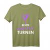 Echte Mädchen Turnen - Akrobatik und Geräteturnen T-Shirt für Frauen und Mädchen, Perfektes Geschenk für Turnerinnen, Tänzerinnen und Lehrer