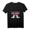 Damen Line Dance T-Shirt mit V-Ausschnitt – Lustiges Hobby-Sport Shirt für Tänzer, Tanzlehrer & Tanzgruppe – Perfektes Geschenk für Tänzerinnen