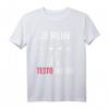 Je Mehr Testo Besser - Lustiges Sport Shirt für Herren und Damen, Fitness T-Shirt für Bodybuilding & Vatertagsgeschenk