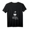 Damen Stockente Silhouette | Läuft Bei Mir Nordic Walking Fun T-Shirt mit V-Ausschnitt – Perfektes Geschenk für Nordic Walker und Walking Gruppen