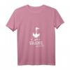 Damen Stockente Silhouette | Läuft Bei Mir Nordic Walking Fun T-Shirt mit V-Ausschnitt – Perfektes Geschenk für Nordic Walker und Walking Gruppen