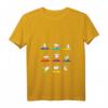 Damen Lustiges Möwen Yoga T-Shirt mit V-Ausschnitt – Perfekt für Fitness, Meditation & ZEN, Stylisches Sportoutfit für Yoga-Enthusiasten