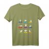 Damen Lustiges Möwen Yoga T-Shirt mit V-Ausschnitt – Perfekt für Fitness, Meditation & ZEN, Stylisches Sportoutfit für Yoga-Enthusiasten