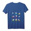 Damen Lustiges Möwen Yoga T-Shirt mit V-Ausschnitt – Perfekt für Fitness, Meditation & ZEN, Stylisches Sportoutfit für Yoga-Enthusiasten