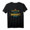 Herren Könige Werden Im August Geboren T-Shirt – Lustiges Geburtstagsgeschenk für Löwe & Jungfrau, perfekt für Party & Feier