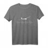 Herzschlag Herzfrequenz Herzlinie Segelflieger T-Shirt – Perfektes Geschenk für Luftsport- und Flugzeugfans, ideal zum Geburtstag & Feiertag