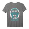 Ich Hör' Dich Nicht Ich Zocke Gamer Headset Geschenk Idee T-Shirt - Lustiges Gaming T-Shirt für PC, Konsole & Online-Gamer