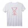 Red Sigil of Lucifer Witchcraft Magick Satan Occult Symbol Raglan - Dunkles Occult T-Shirt mit Magick und Satan Symbolen, klassischer Schnitt