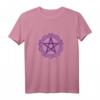 Wiccan & Pagan T-Shirt mit Pentagramm und heiligem Kreis - Lila Tank Top für Rituale, Feiertage & Alltag