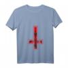Damen Baphomet Umgedrehtes Kreuz T-Shirt – Okkultes Satanismus & Gothic Mode für Festivals, Geburtstags- & Weihnachtsgeschenk