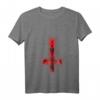 Damen Baphomet Umgedrehtes Kreuz T-Shirt – Okkultes Satanismus & Gothic Mode für Festivals, Geburtstags- & Weihnachtsgeschenk