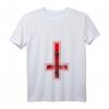 Damen Baphomet Umgedrehtes Kreuz T-Shirt – Okkultes Satanismus & Gothic Mode für Festivals, Geburtstags- & Weihnachtsgeschenk