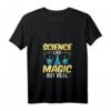 Damen Wissenschaft T-Shirt - Lustiges Design mit Experimenten, Atomen, DNA & Teleskop für Nerds und Wissenschaftlerinnen