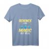 Damen Wissenschaft T-Shirt - Lustiges Design mit Experimenten, Atomen, DNA & Teleskop für Nerds und Wissenschaftlerinnen