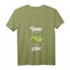 Lustiges Damen T-Shirt 'Raupe müsste man sein' mit V-Ausschnitt – Witziges Sprüche Motiv, perfekt als Geschenk zum Geburtstag