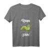 Lustiges Damen T-Shirt 'Raupe müsste man sein' mit V-Ausschnitt – Witziges Sprüche Motiv, perfekt als Geschenk zum Geburtstag