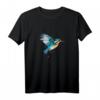 Eisvogel Wasserfarben Malerei T-Shirt – Naturkunst & Humor, perfektes Geschenk für Familie & Freunde zum Geburtstag