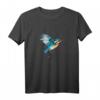 Eisvogel Wasserfarben Malerei T-Shirt – Naturkunst & Humor, perfektes Geschenk für Familie & Freunde zum Geburtstag