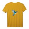 Eisvogel Wasserfarben Malerei T-Shirt – Naturkunst & Humor, perfektes Geschenk für Familie & Freunde zum Geburtstag