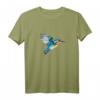 Eisvogel Wasserfarben Malerei T-Shirt – Naturkunst & Humor, perfektes Geschenk für Familie & Freunde zum Geburtstag