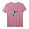Eisvogel Wasserfarben Malerei T-Shirt – Naturkunst & Humor, perfektes Geschenk für Familie & Freunde zum Geburtstag