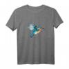 Eisvogel Wasserfarben Malerei T-Shirt – Naturkunst & Humor, perfektes Geschenk für Familie & Freunde zum Geburtstag
