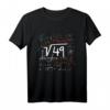 Kinder 7. Geburtstag T-Shirt mit Wurzel aus 49 = 7 Jahre – Lustiges Mathe-Geburtstagsoutfit für Jungen und Mädchen