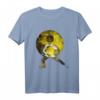 Qi Gong Kleidung für Yoga, Tai Chi & Meditation - Chigong & Wushu T-Shirt mit Fünf Elementen Motiv, Geschenk für Kampfsport- und Meditationsfans