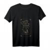 Damen The Magical Tarot Karte T-Shirt - Boho & Dark Academia mit V-Ausschnitt, Minimalistisches Cottagecore & Esoterik Design mit Pilzmotiv
