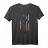 Muay Thai American Flag Vintage MMA Tiger Kämpfer T-Shirt – Perfektes Geschenk für Muay Thai Fighter, MMA Fans und Kampfsportliebhaber