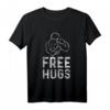 Free Hugs Lustiges BJJ T-Shirt & Kapuzenjacke - Vintage Retro Style für Jiu Jitsu, MMA & Grappling Fans, Geschenkidee für Kämpfer