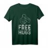 Free Hugs Lustiges BJJ T-Shirt & Kapuzenjacke - Vintage Retro Style für Jiu Jitsu, MMA & Grappling Fans, Geschenkidee für Kämpfer