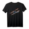 Doppeldecker T-Shirt für Flugzeugfans - Historisches Flugzeug Motiv, klassisch geschnitten, ideales Geschenk für Modellflugzeug- und Luftfahrtbegeisterte