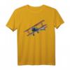 Doppeldecker T-Shirt für Flugzeugfans - Historisches Flugzeug Motiv, klassisch geschnitten, ideales Geschenk für Modellflugzeug- und Luftfahrtbegeisterte