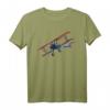 Doppeldecker T-Shirt für Flugzeugfans - Historisches Flugzeug Motiv, klassisch geschnitten, ideales Geschenk für Modellflugzeug- und Luftfahrtbegeisterte