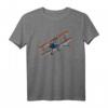 Doppeldecker T-Shirt für Flugzeugfans - Historisches Flugzeug Motiv, klassisch geschnitten, ideales Geschenk für Modellflugzeug- und Luftfahrtbegeisterte